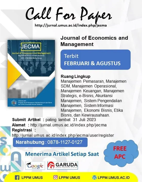 Featured image: Jurnal Eksklusif JECMA Membuka Kesempatan bagi Dosen, Praktisi, dan Mahasiswa untuk Menerbitkan Artikel Penelitian Terbaik