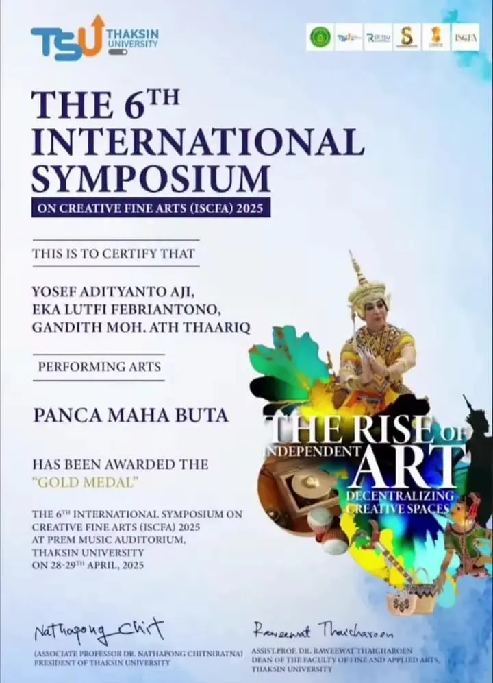 Featured image: Dosen ISI Yogyakarta Raih Emas di Ajang Seni Internasional Thailand Lewat Karya “Raksa Bhumi”