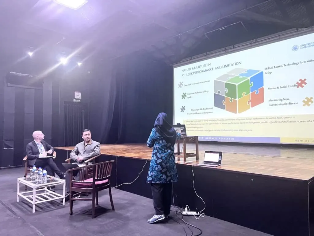 Foto pendukung: Dosen FKKMK UGM Jadi Narasumber Seminar ‘Fete de La Science’ Bahas Kaitan Sport Science dengan Kesehatan dan Performa Atlet