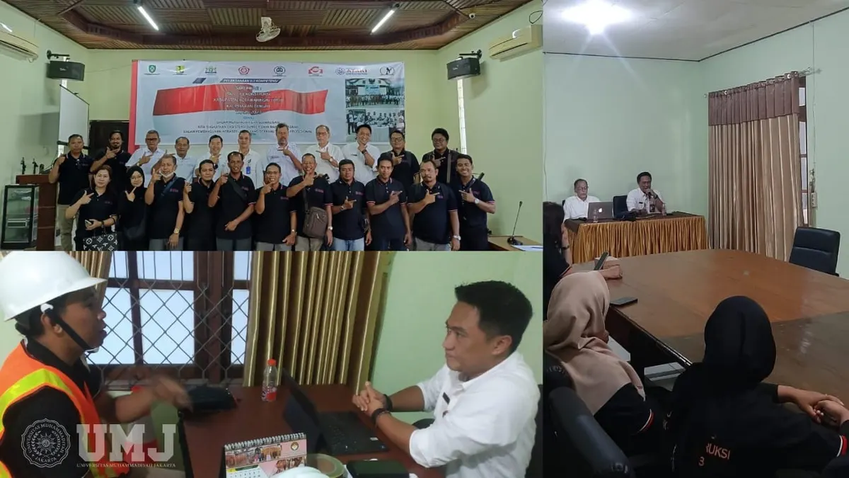 Foto pendukung: Dosen FT UMJ Menjadi Asesor dalam Uji Kompetensi K3 di Kalimantan Tengah untuk Meningkatkan Eksistensi Sumber Daya Manusia Konstruksi