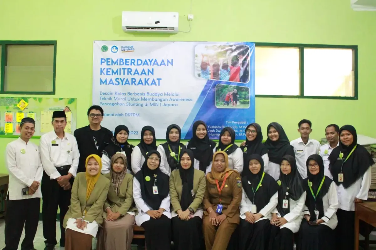 Foto pendukung: Tim Dosen Unisnu Jepara Laksanakan PKM Peningkatan Kualitas Pendidikan di MIN 1 Jepara untuk Cegah Stunting