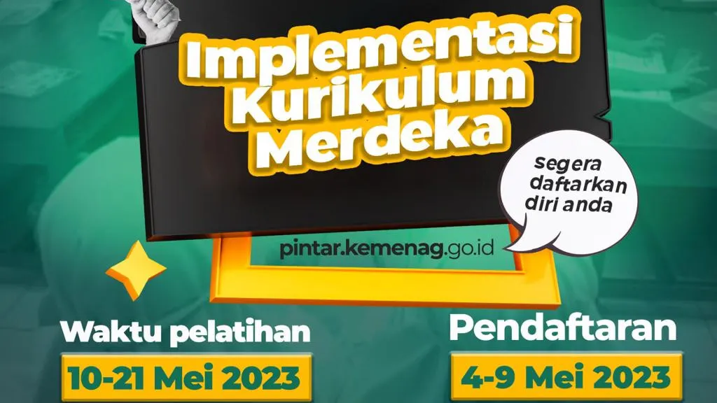 Featured image: Guru & Dosen, Jangan Lewatkan Pelatihan Online Implementasi Kurikulum Merdeka dari Kemenag!