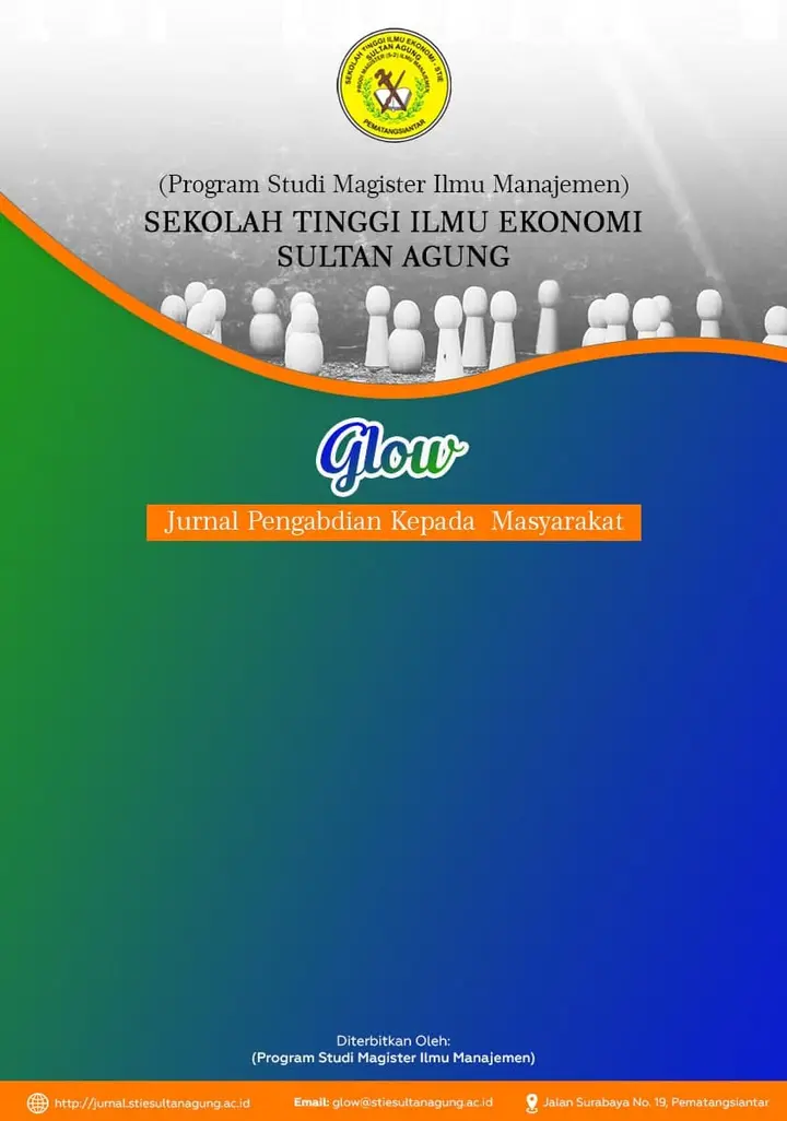 Sampul: Glow: Jurnal Pengabdian Kepada Masyarakat Membuka Kesempatan bagi Peneliti untuk Mengirimkan Artikel Terbaik