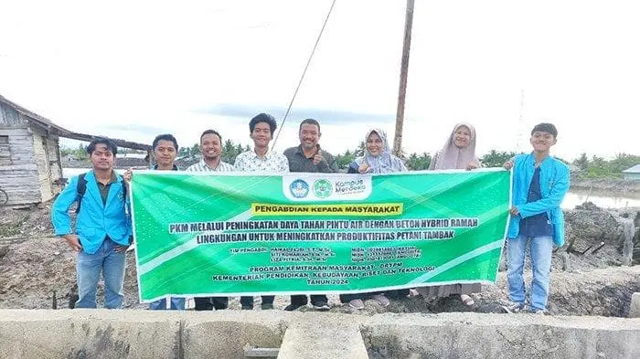 Sampul: Tim PKM Unsam Perkenalkan Beton Hybrid Ramah Lingkungan untuk Peningkatan Daya Tahan Pintu Air Tambak di Langsa