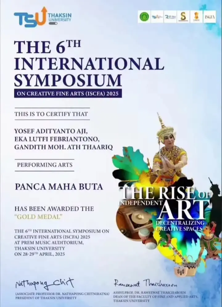 Sampul: Dosen ISI Yogyakarta Raih Emas di Ajang Seni Internasional Thailand Lewat Karya “Raksa Bhumi”