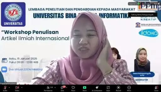 Sampul: UBSI Selenggarakan Workshop Penulisan Artikel Ilmiah Bereputasi untuk Dosen