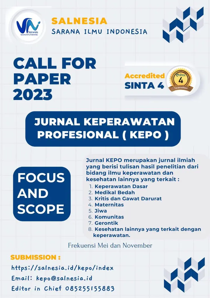 Sampul: “Jurnal Keperawatan Nasional: Membangun Kualitas dan Inovasi dalam Perawatan Kesehatan”