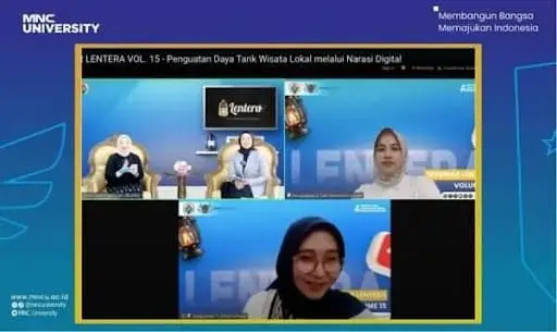 Sampul: Dosen MNC University Bahas Digitalisasi Wisata dalam Webinar Lentera Kemendesa