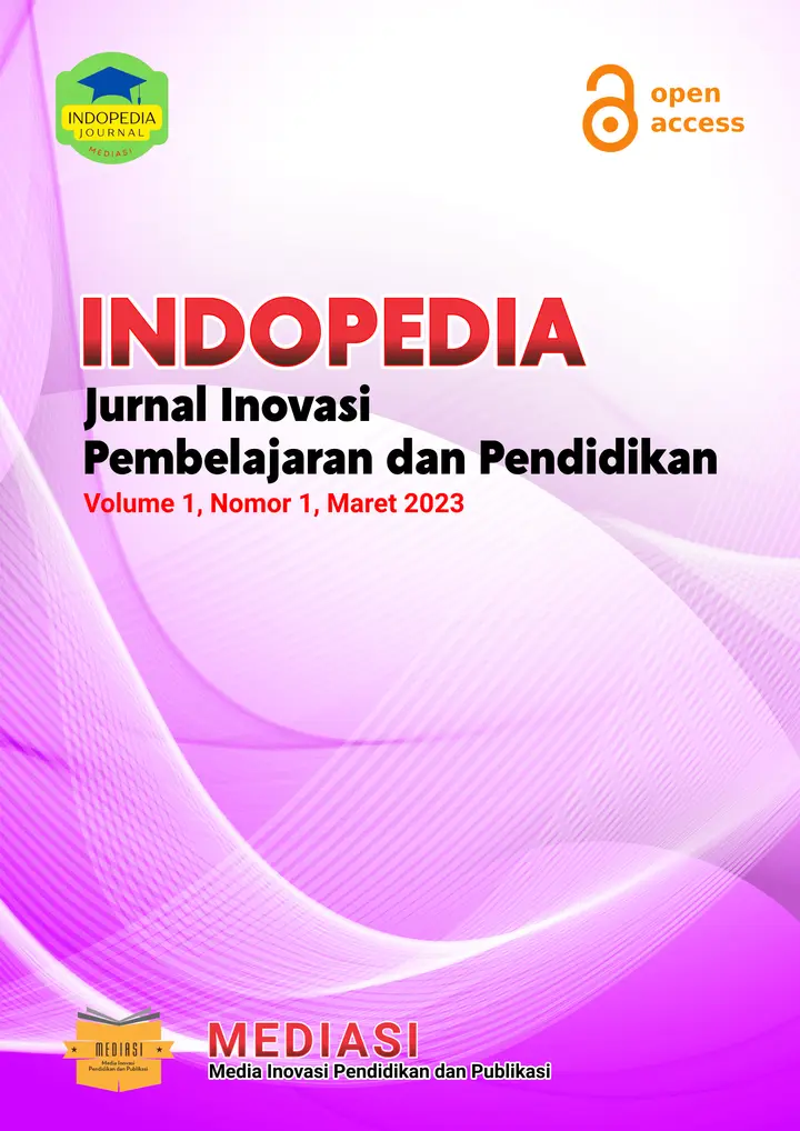 Sampul: Jurnal Indopedia: Membahas Inovasi Pembelajaran dan Pendidikan untuk Meningkatkan Kualitas Pendidikan di Indonesia