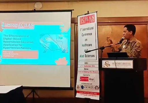 Sampul: Dosen Indonesia Perkenalkan Inovasi Edukasi Hipertensi Digital di Konferensi Internasional Malaysia