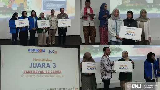 Sampul: Dosen dan Mahasiswa Ilkom FISIP UMJ Raih Penghargaan Prestisius dari ASPIKOM Jabodetabek