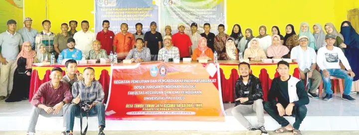 Sampul: Dosen Jurusan Biologi FKIP UHO Gelar Pengabdian kepada Masyarakat di Desa Tumbu-Tumbu Konsel untuk Pelestarian Lingkungan dan Tumbuhan Obat