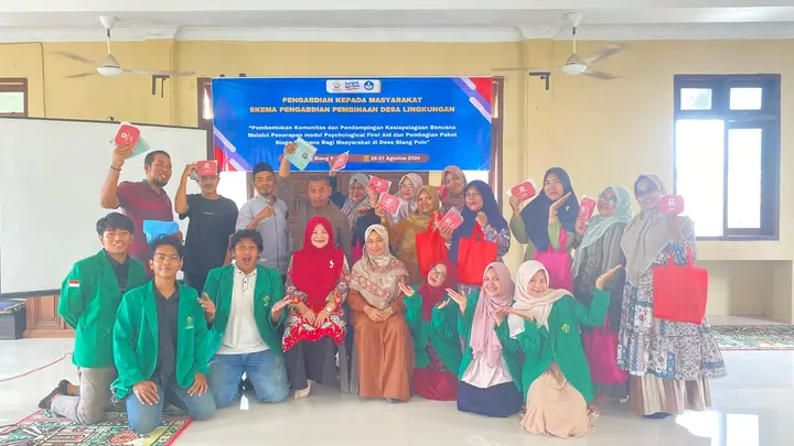 Sampul: Dosen Unimal Tingkatkan Kesiapsiagaan Bencana di Gampong Blangpulo dengan Pelatihan Psychological First Aid