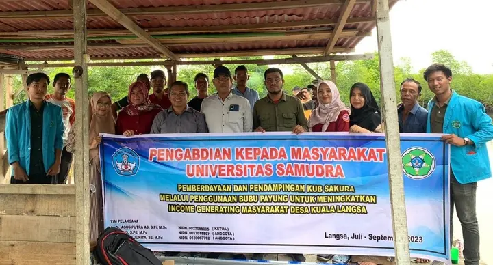 Sampul: Pengabdian Dosen Universitas Samudra Tingkatkan Pendapatan Nelayan dengan Inovasi Bubu Payung di Desa Kuala Langsa