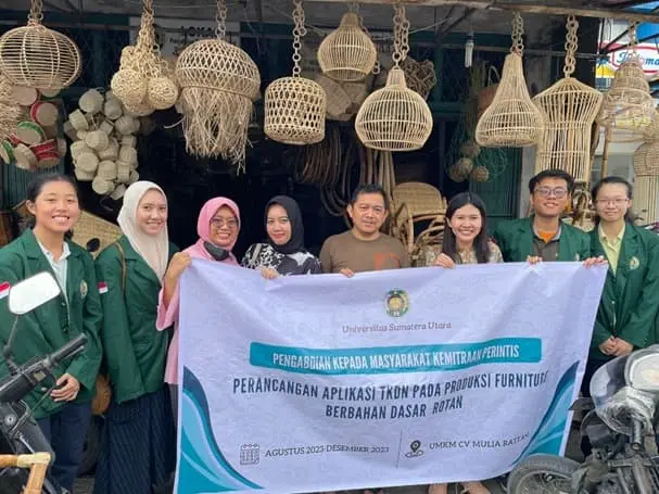 Sampul: Tim Dosen USU Sukses Meningkatkan Kualifikasi Produk CV Mulia Rattan melalui Program Pengabdian kepada Masyarakat